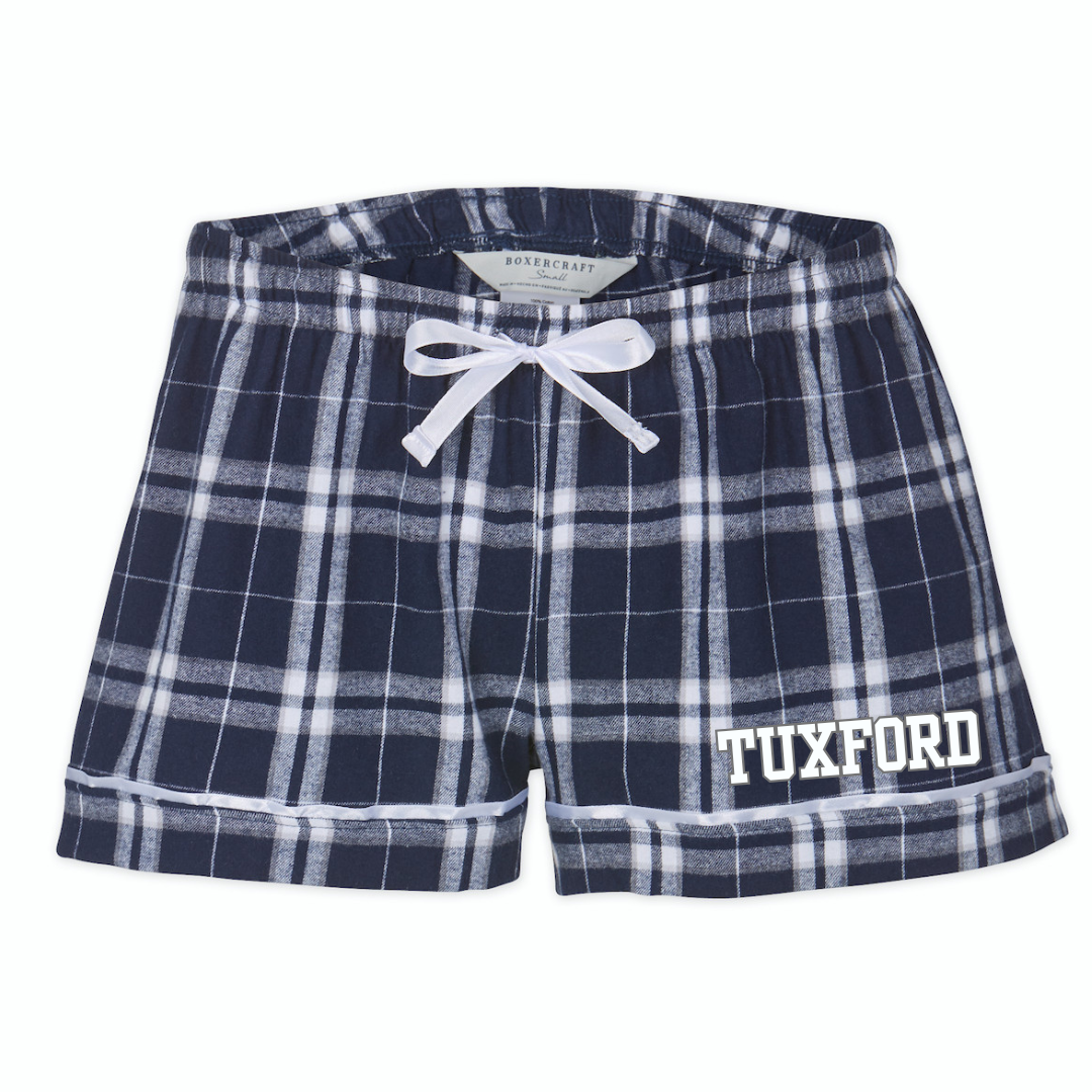 Boxercraft Women's Flannel Short (Customized) - Tuxford