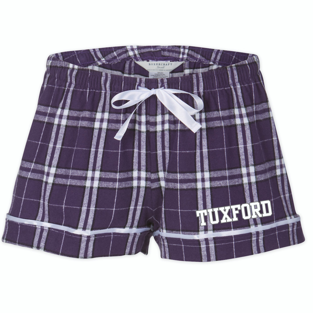 Boxercraft Women's Flannel Short (Customized) - Tuxford