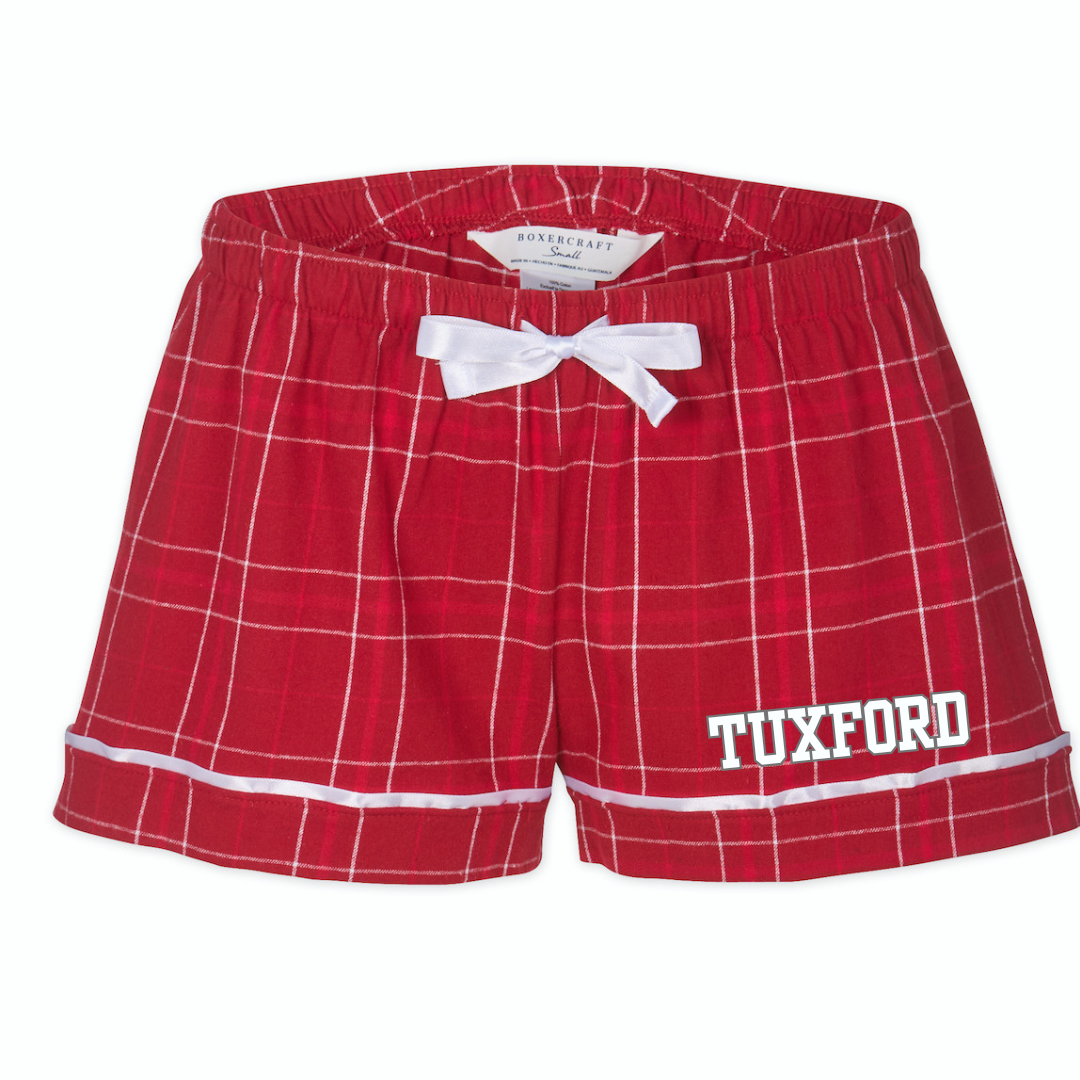 Boxercraft Women's Flannel Short (Customized) - Tuxford