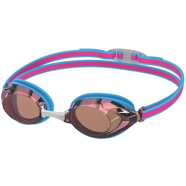 Speedo Junior Vanquisher 3.0 Mirrored Goggle Picton Blue/Vermillion/Gold Mirror