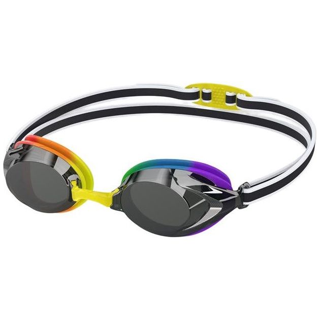 speedo junior goggles Speedo Junior Vanquisher 3.0 Mirrored Goggle Picton Blue/Vermillion/Gold Mirror