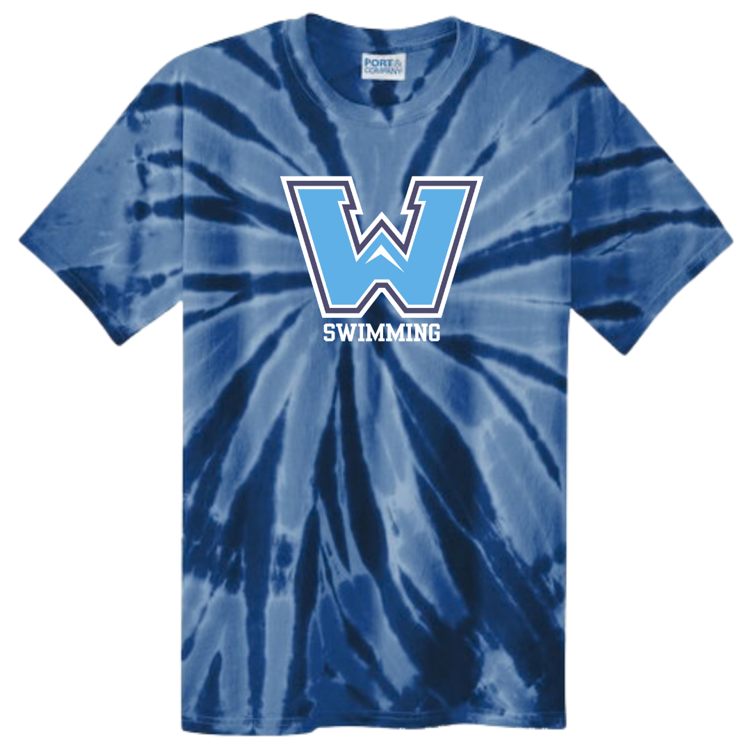 Tie Dye Short Sleeve T-Shirt (Customized) - Watauga High School