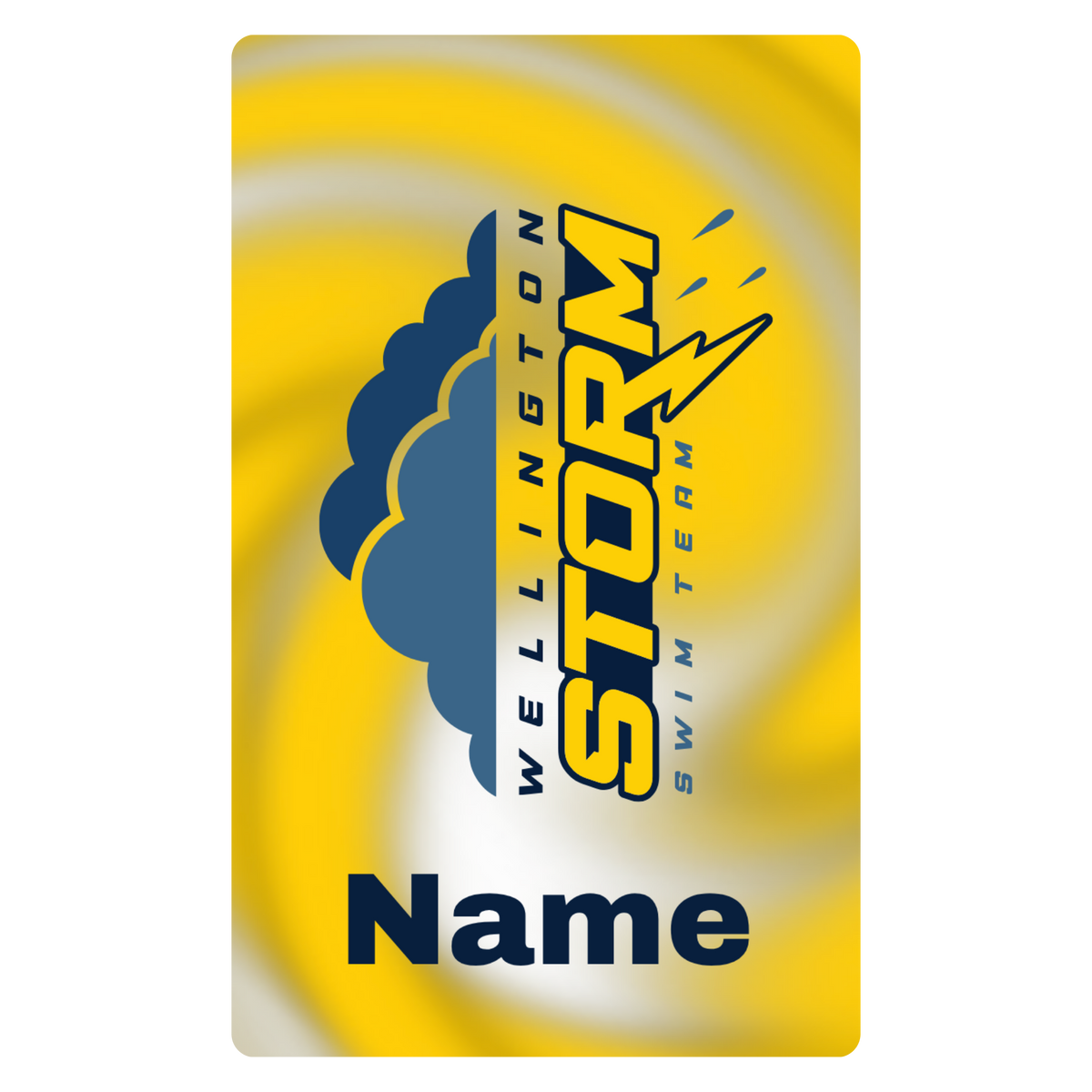 Aluminum Bag Tag (Customized) - Wellington Storm