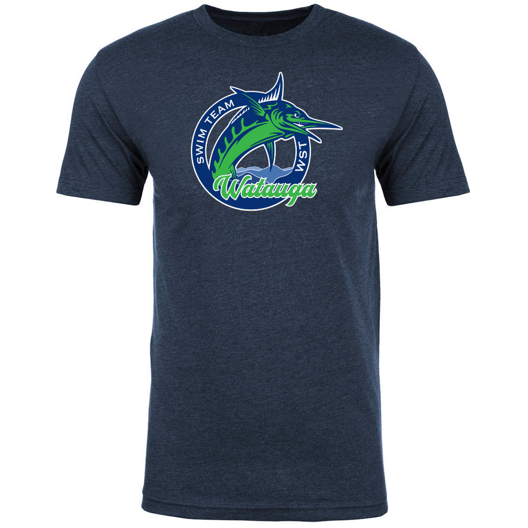 Short Sleeve T-Shirt (Customized) Logo 2 - Watauga Swim Team