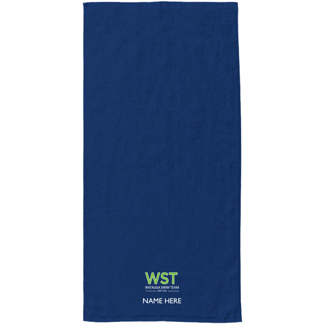 34" x 70" Velour Towel (Customized) - Watauga