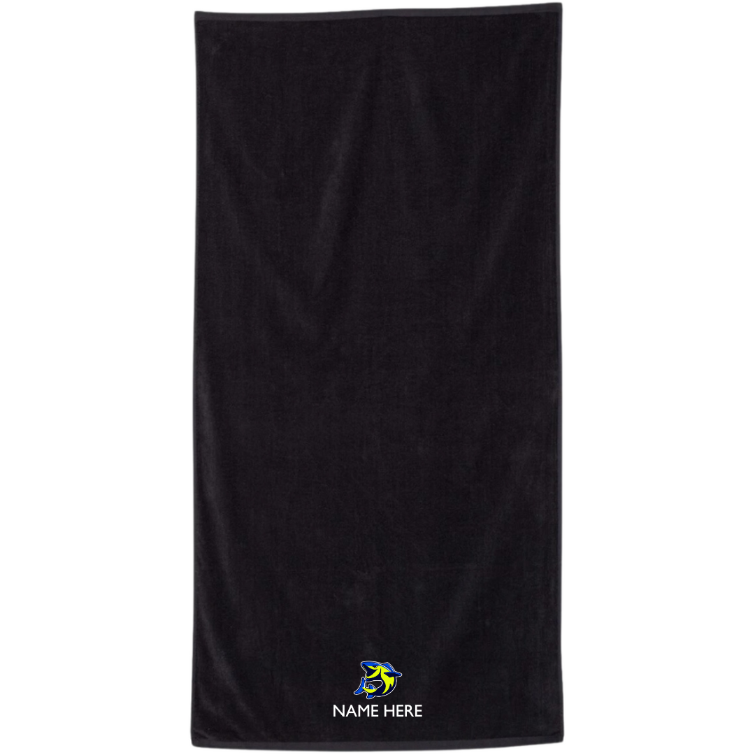 34" x 70" Velour Towel (Customized) - Wahoos of Jacksonville