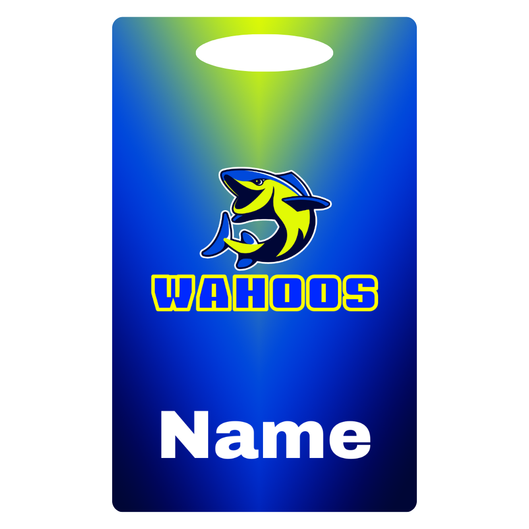 Aluminum Bag Tag (Customized) - Wahoos of Jacksonville