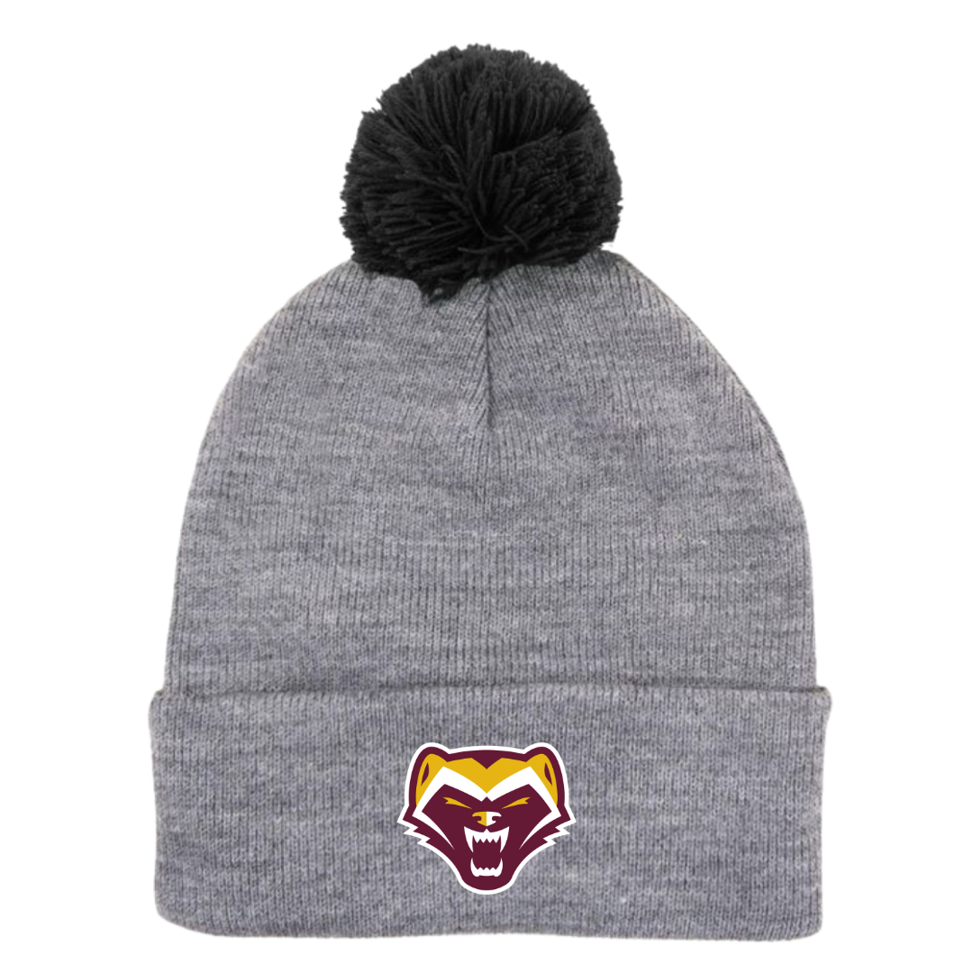 Puff Ball Beanie (Customized) - Walker School