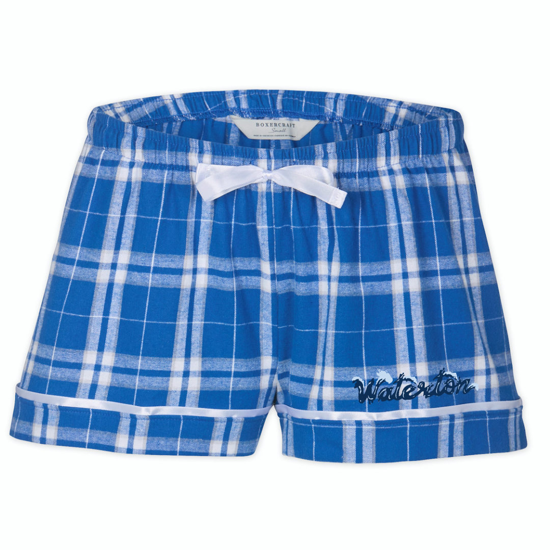 Boxercraft Women's Flannel Short  (Customized) - Waterton