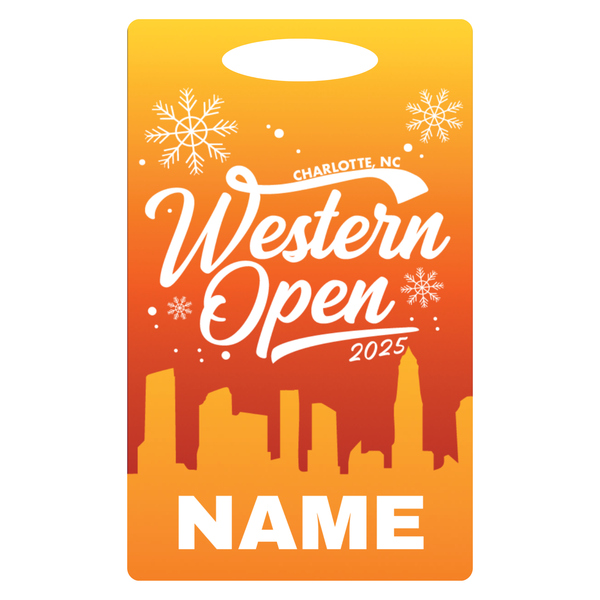 Aluminum Bag Tag (Customized) - Western Open 2025