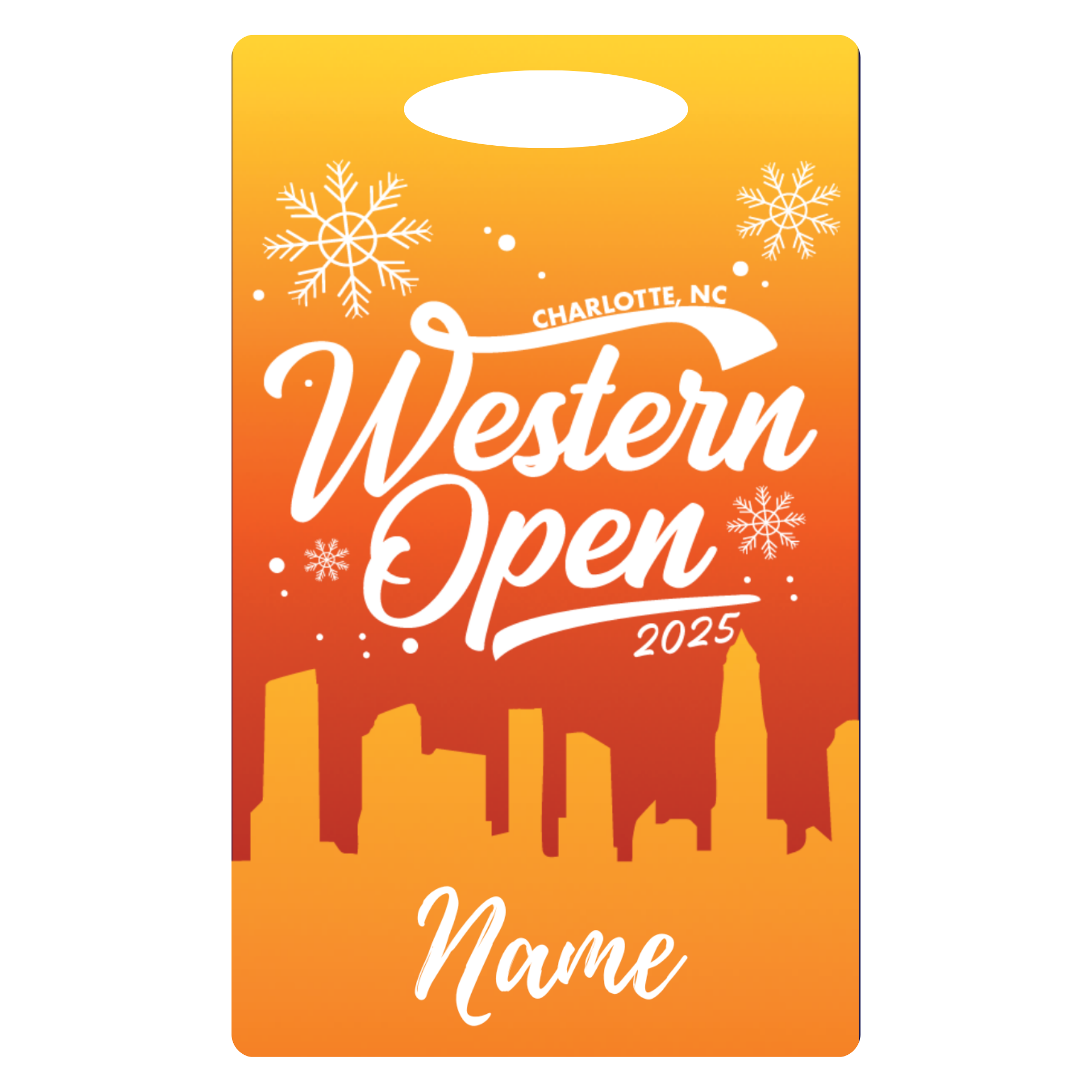 Aluminum Bag Tag (Customized) - Western Open 2025