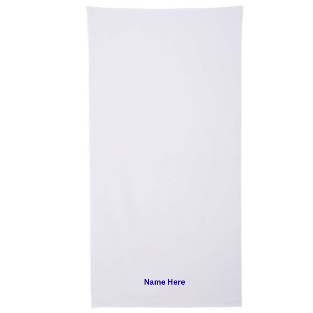 34" x 70" Velour Towel (Personalized) - MCAC