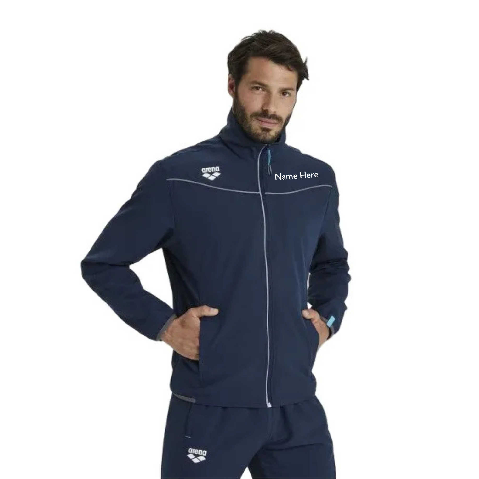 Arena Unisex Team Panel Jacket (Heat Press) - Woodward Aquatics Club