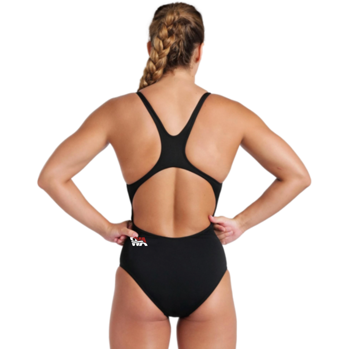 Arena Solid Swim Pro Back (Embroidered) - Woodward Academy