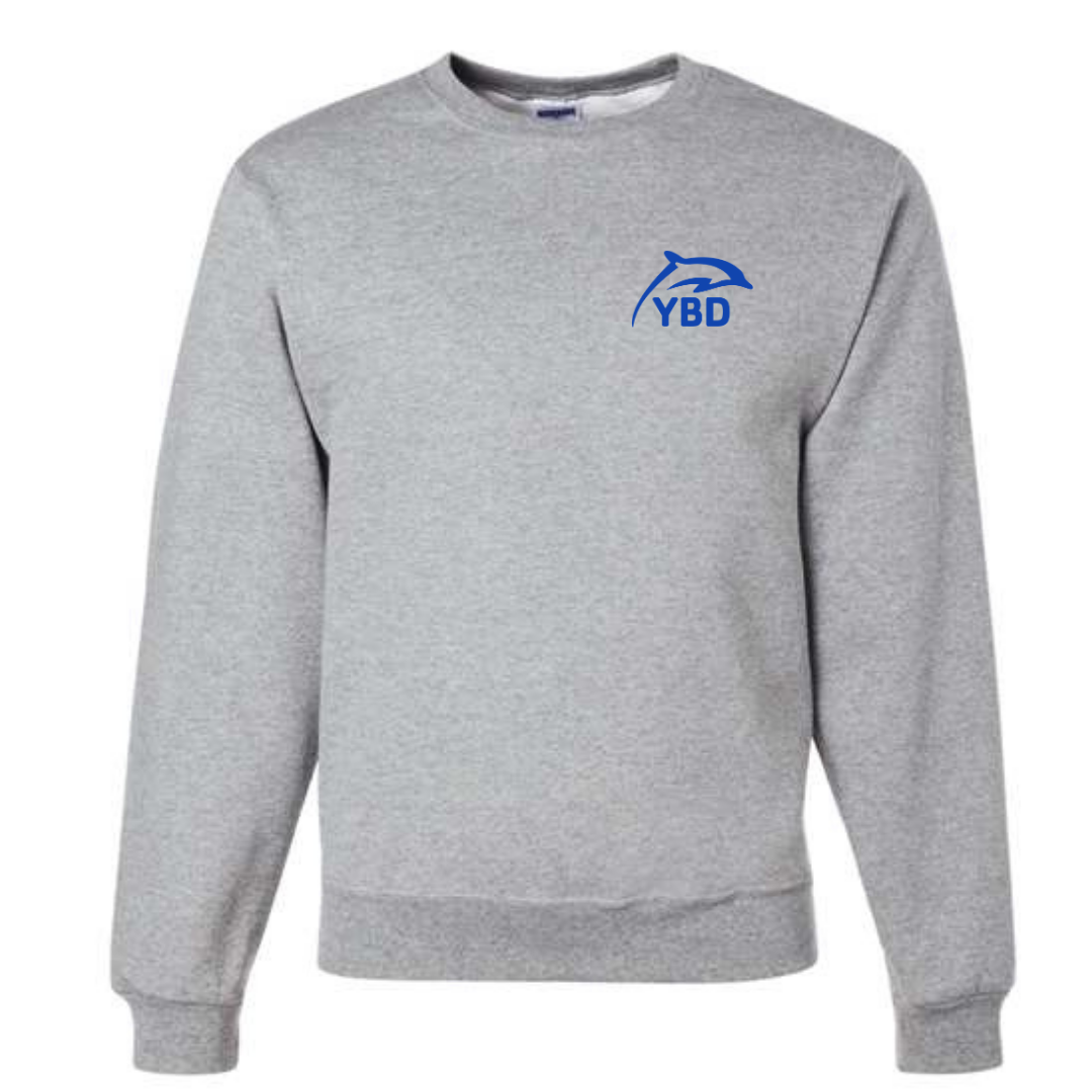 Medium Weight Unisex Crew Neck Sweatshirt (Customized) - Y Blue Dolphins