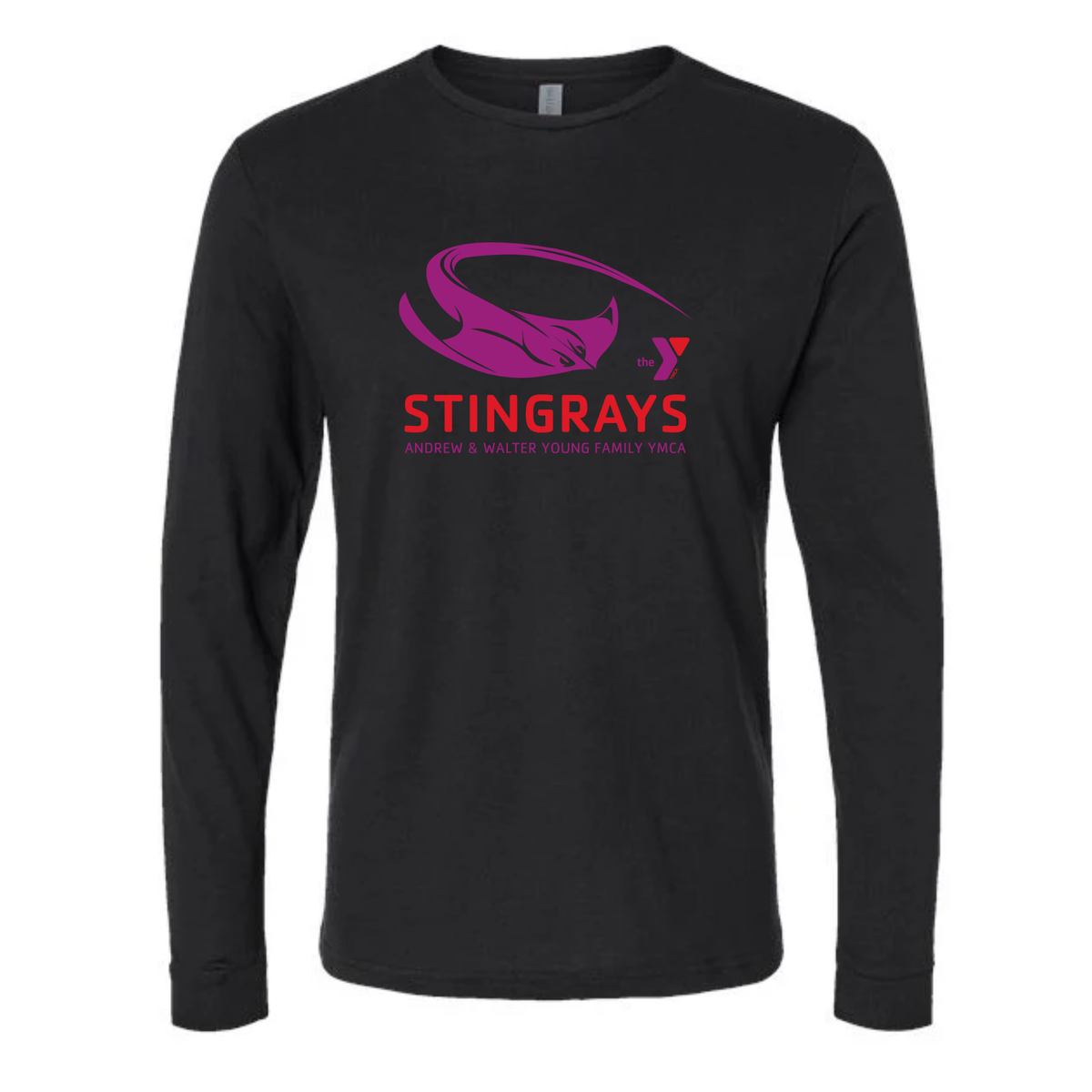 Long Sleeve Tee Shirt (Heat Press) - Andrew and Walter Young YMCA