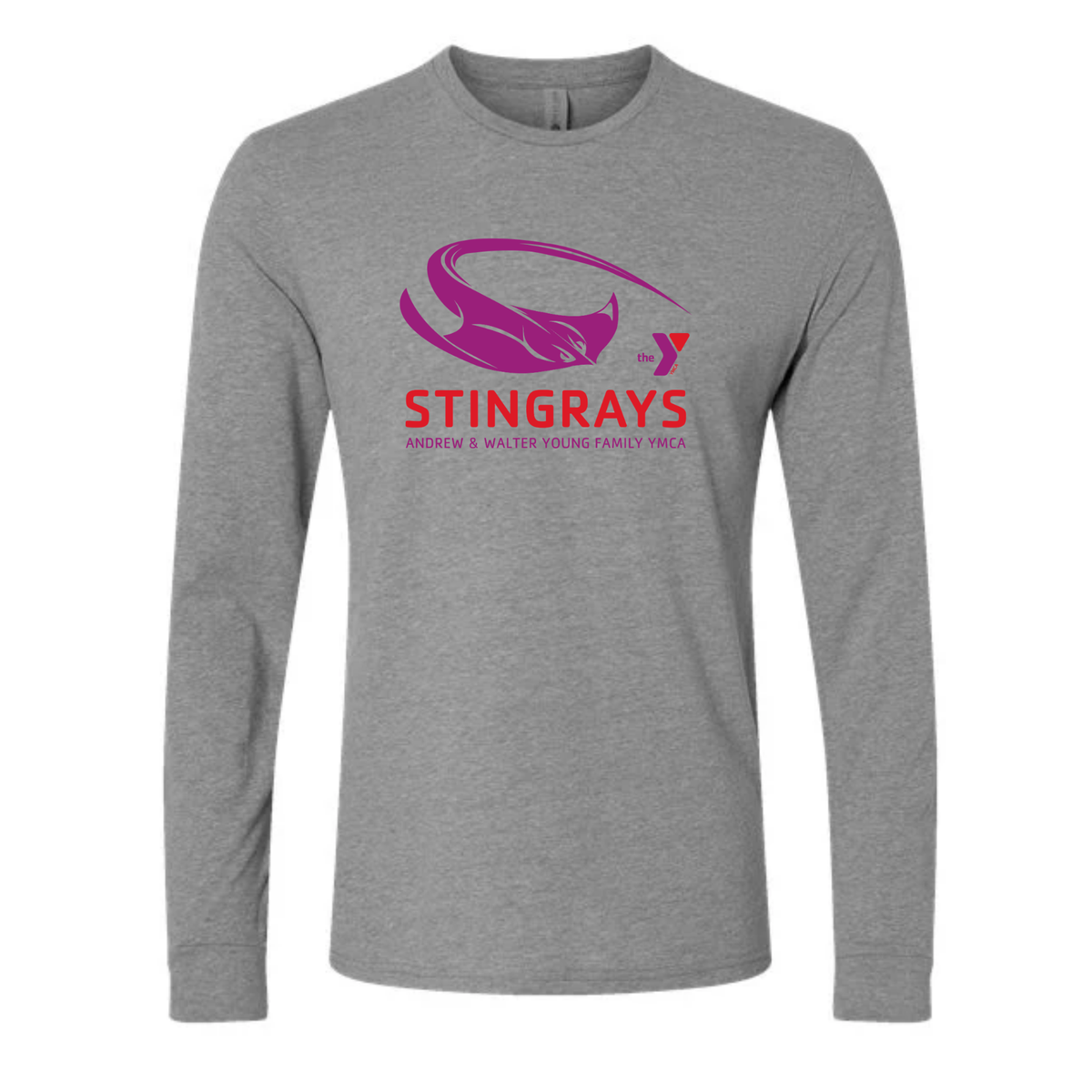 Long Sleeve Tee Shirt (Heat Press) - Andrew and Walter Young YMCA