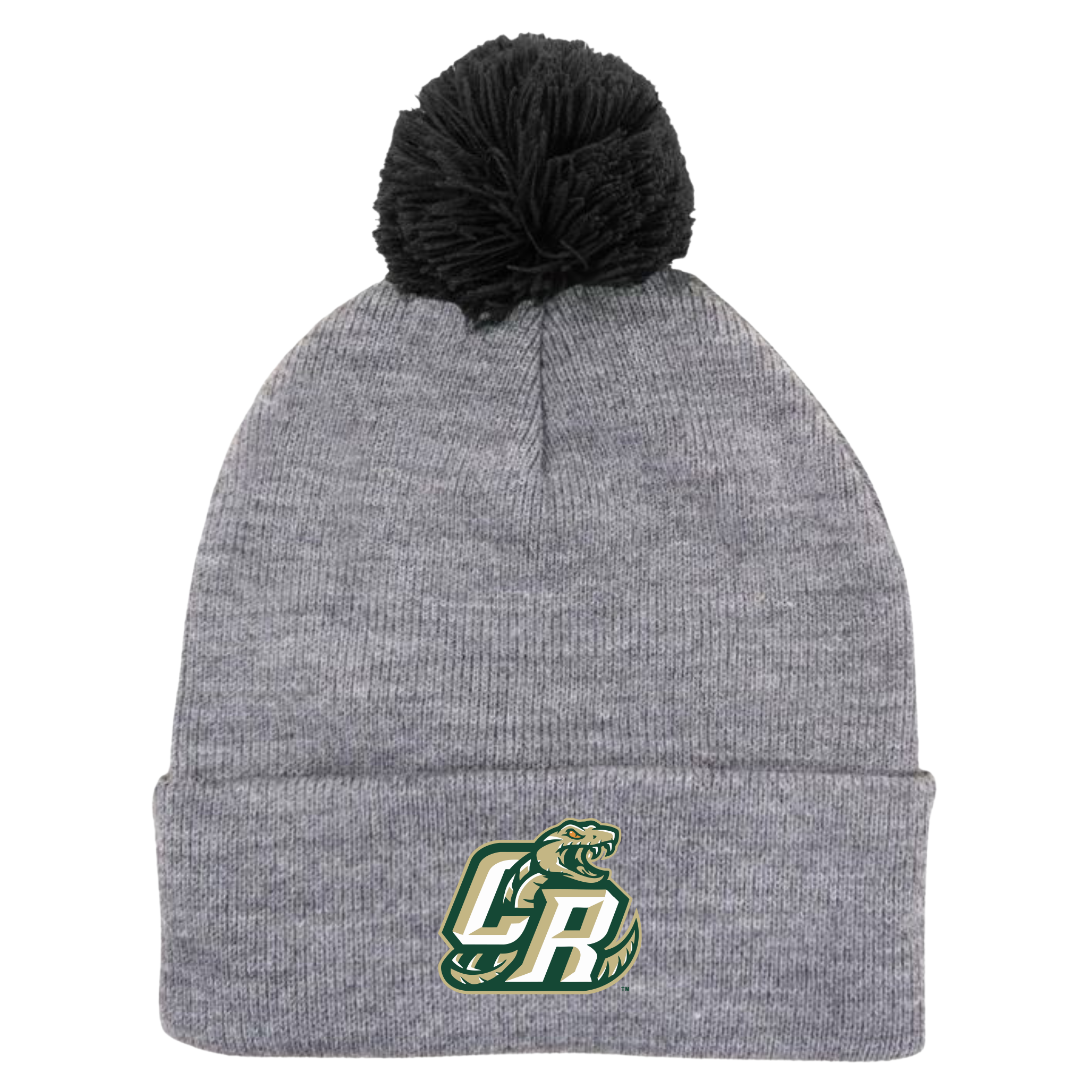 Puff Ball Beanie (Customized) - Catawba Ridge High School