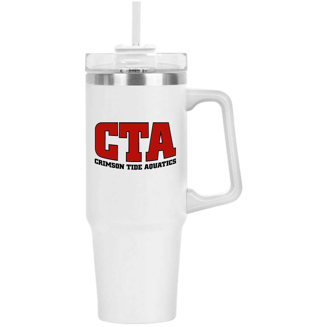 40oz Insulated Tumbler (Customized) - Crimson Tide Aquatics