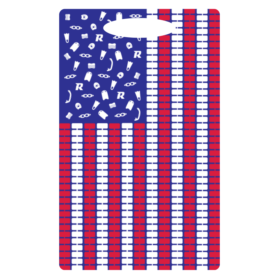 Aluminum Bag Tag (Customized) - Flag