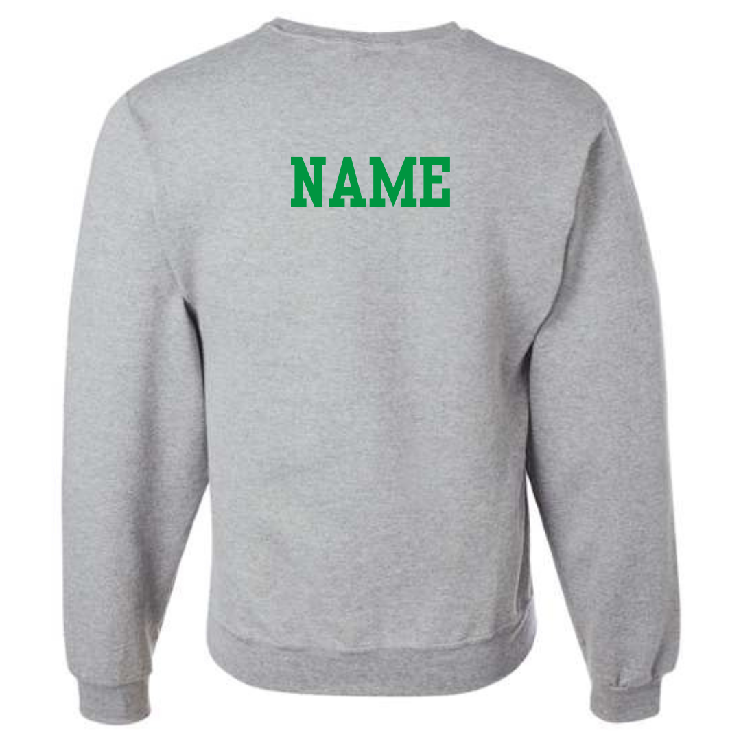 Swim Logo Fleece Crew Neck Sweatshirt (Customized) - Mountain Island Middle School