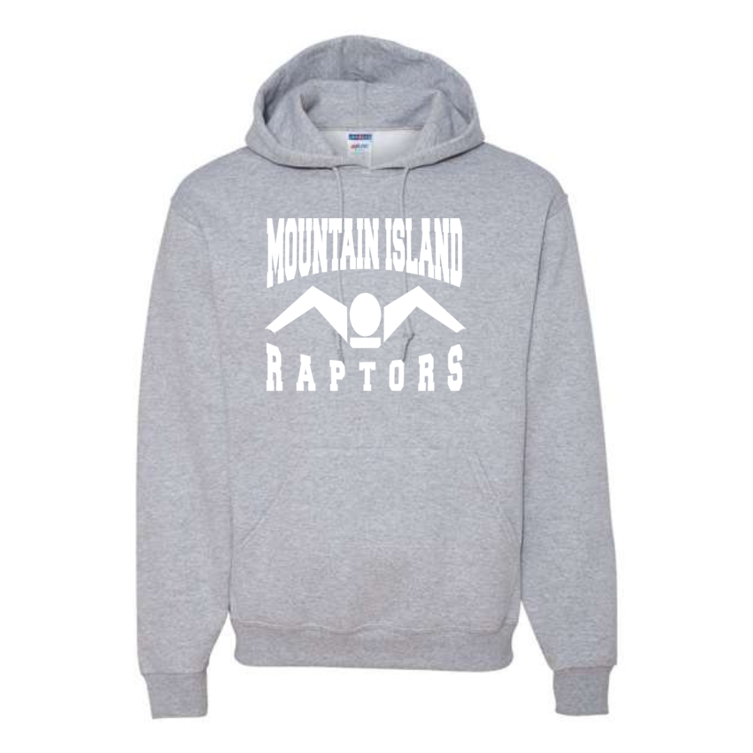 Raptors Logo Medium Weight Unisex Hooded Sweatshirt (Customized) - Mountain Island Middle School