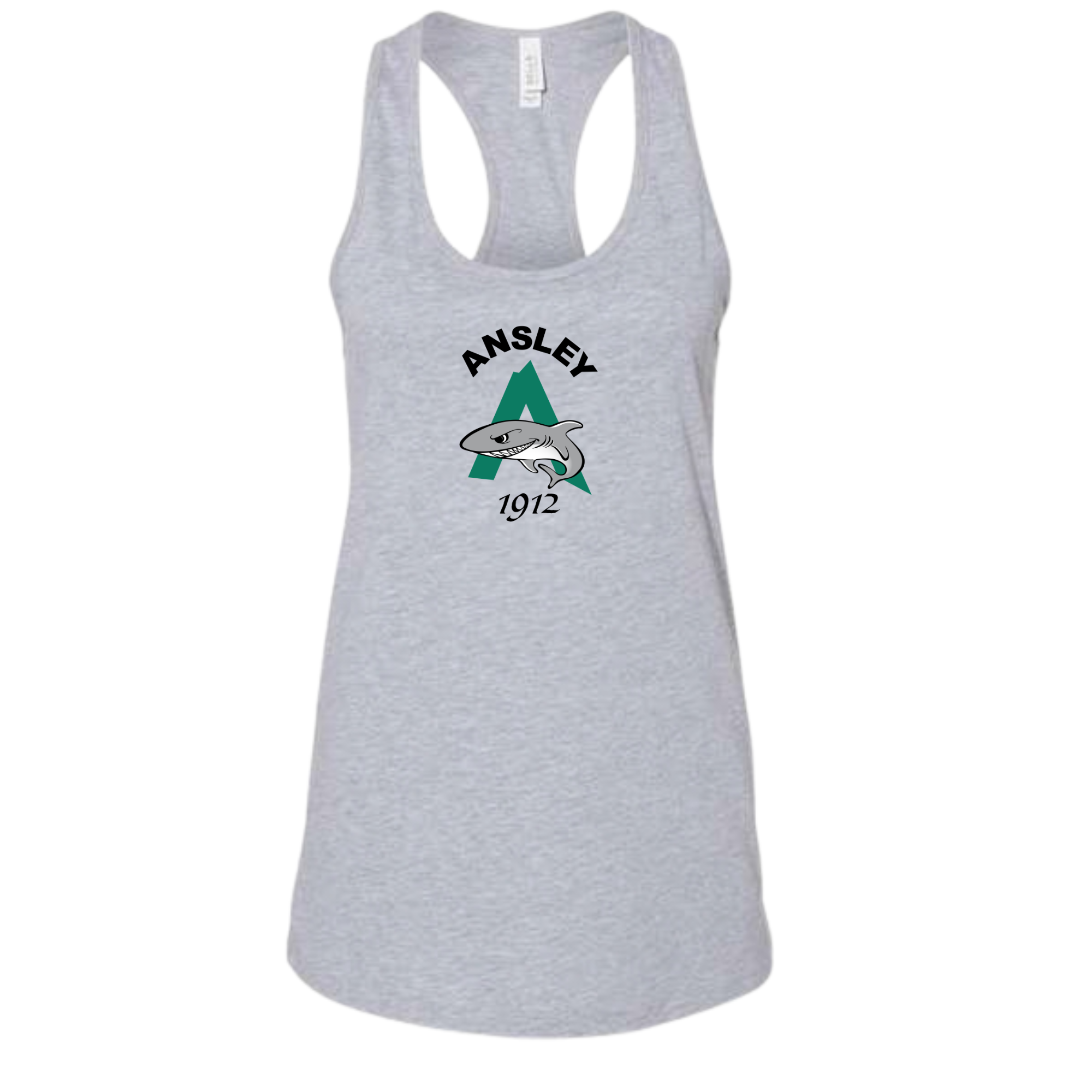 Ladies'  Racerback Tank (Customized) - Ansley Sharks