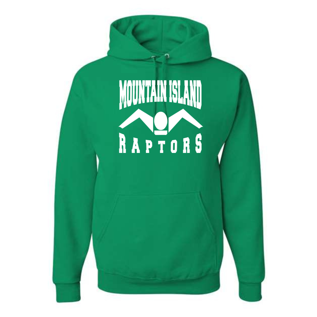Raptors Logo Medium Weight Unisex Hooded Sweatshirt (Customized) - Mountain Island Middle School