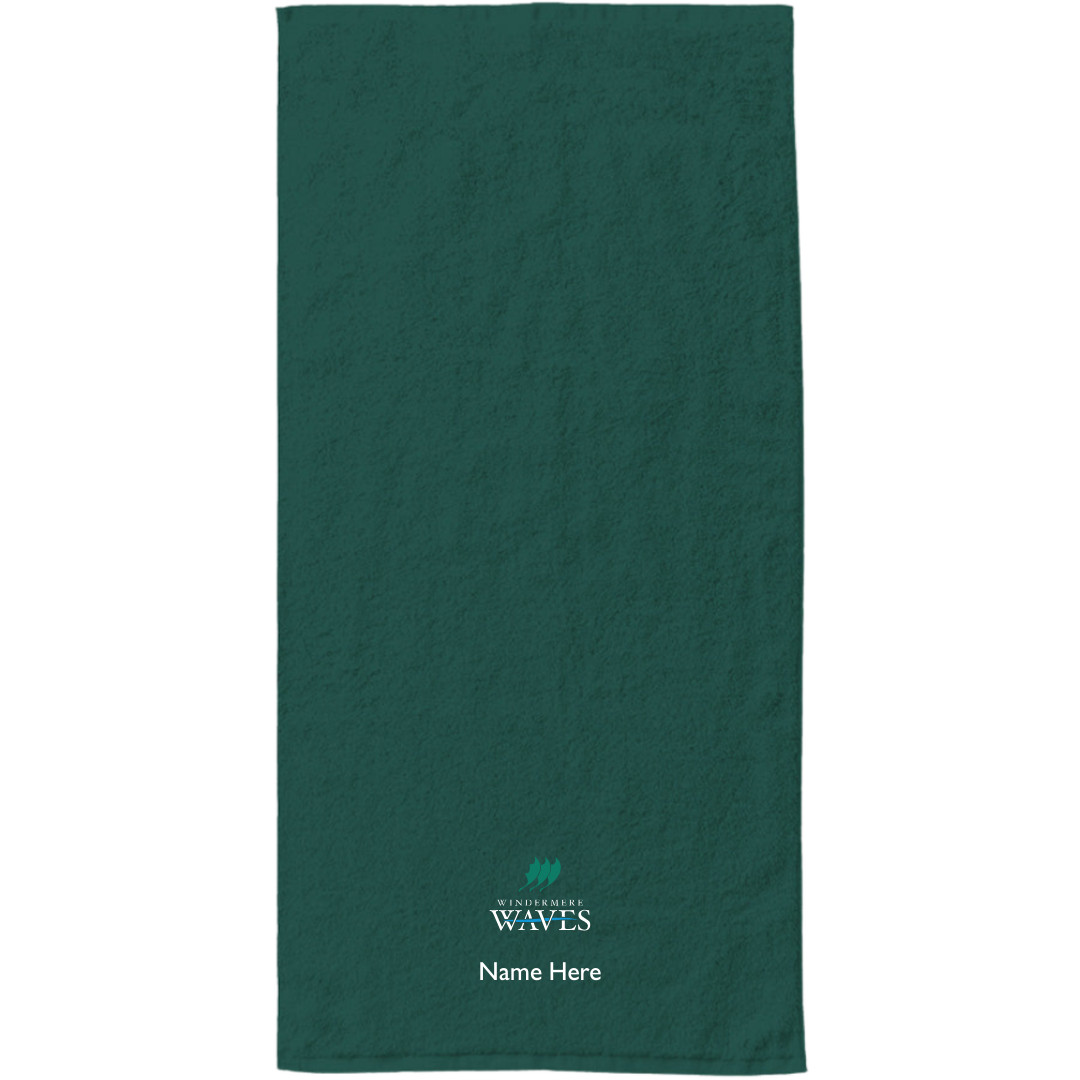 34" x 70" Velour Towel (Embroidered) - Windermere