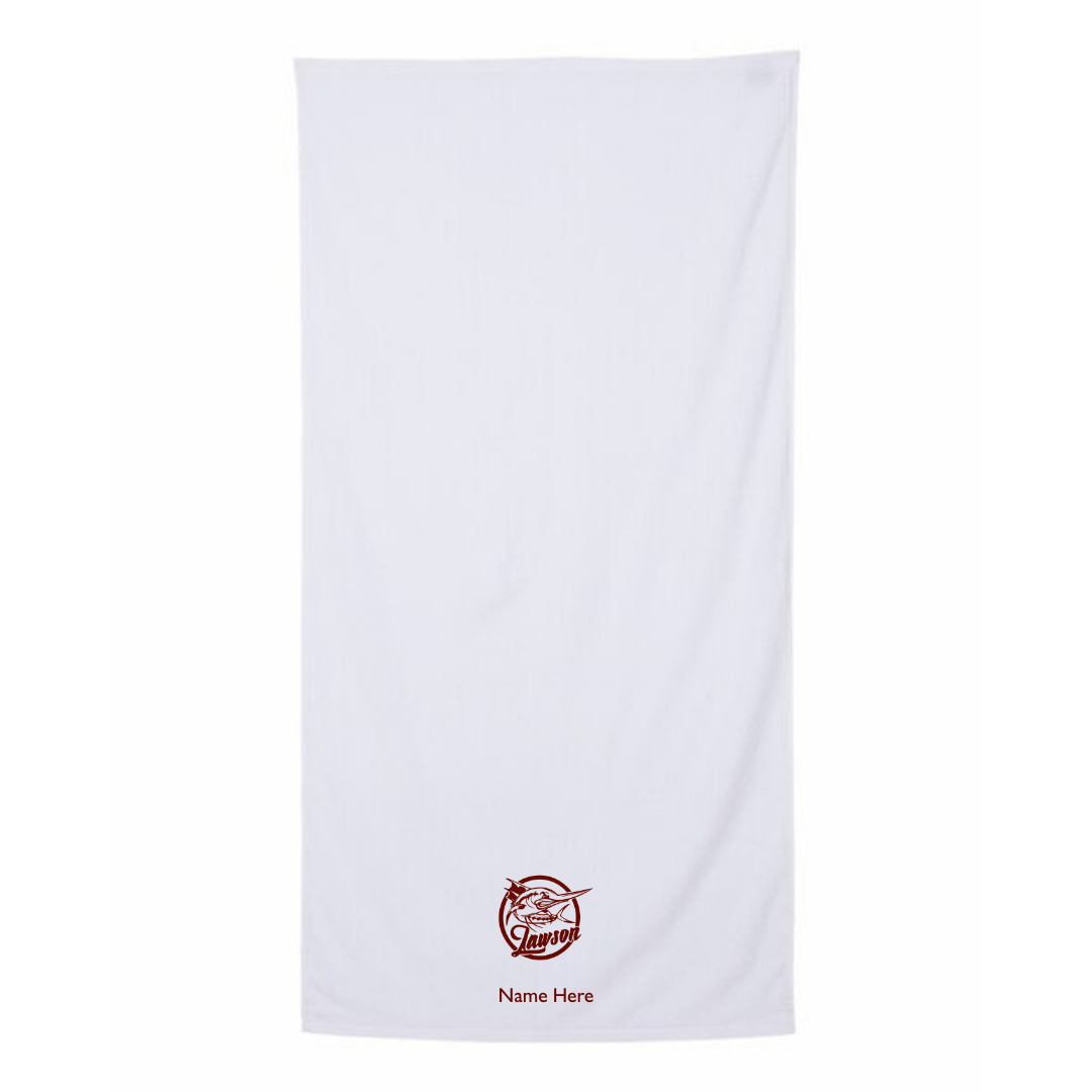 34" x 70" Velour Towel (Customized) - Lawson