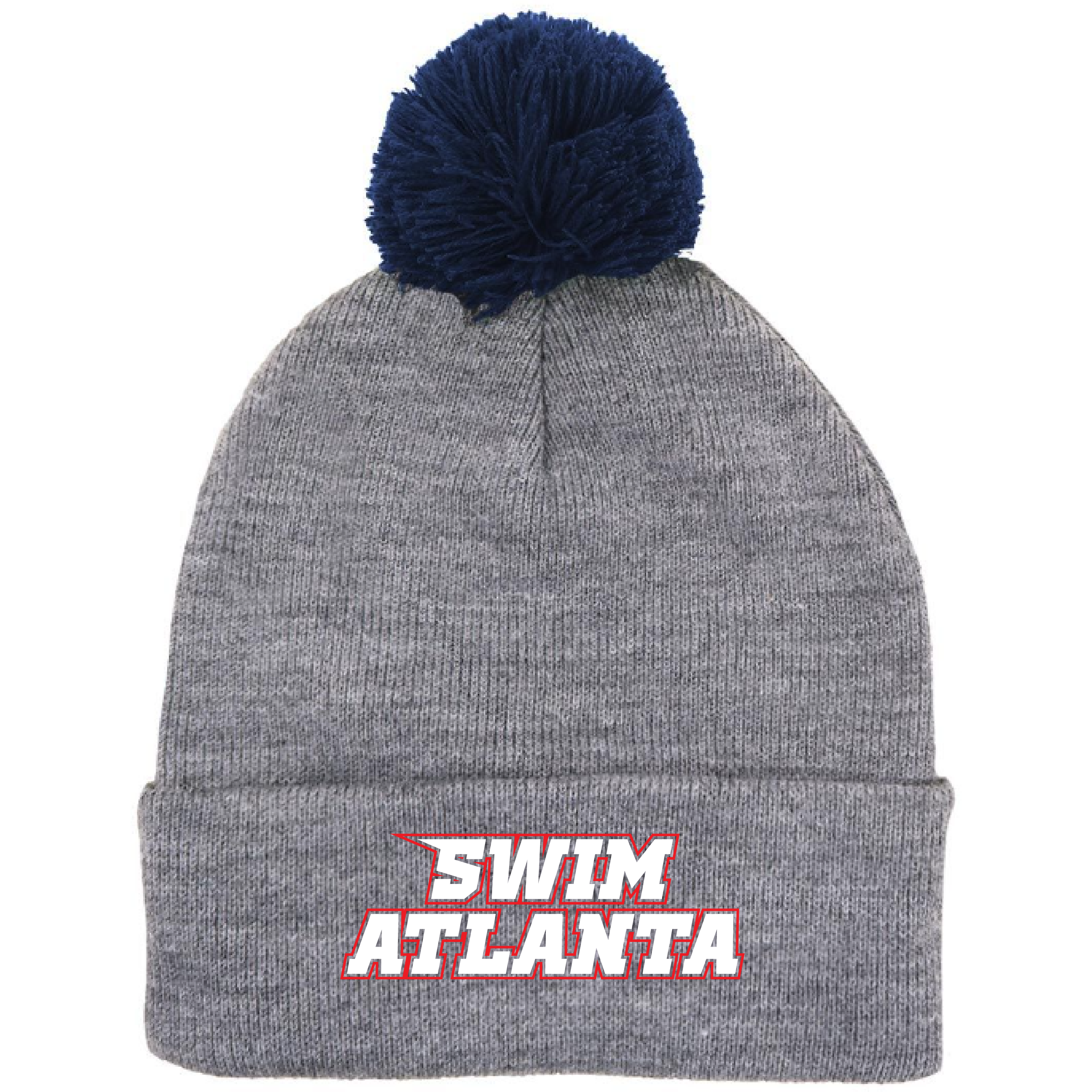 Puff Ball Beanie (Customized) - Swim Atlanta